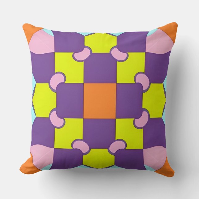 Abstract Symmetrical Design Cushion (Front)