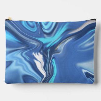 Abstract Symphony in Blue 2 Accessory Pouch