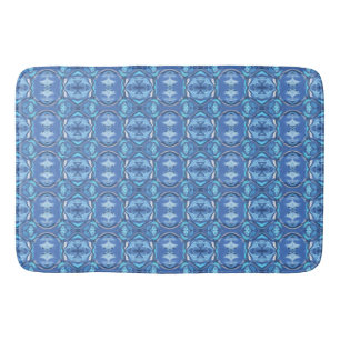 Abstract Symphony in Blue 2 Bath Mat