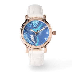 Abstract Symphony in Blue 2 Watch
