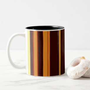 Abstract Symphony in Blue 4 (Negative Effect) Two-Tone Coffee Mug