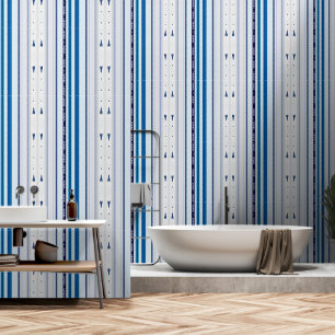 Abstract Symphony in Blue 5 (Vertical Lines) Wallpaper