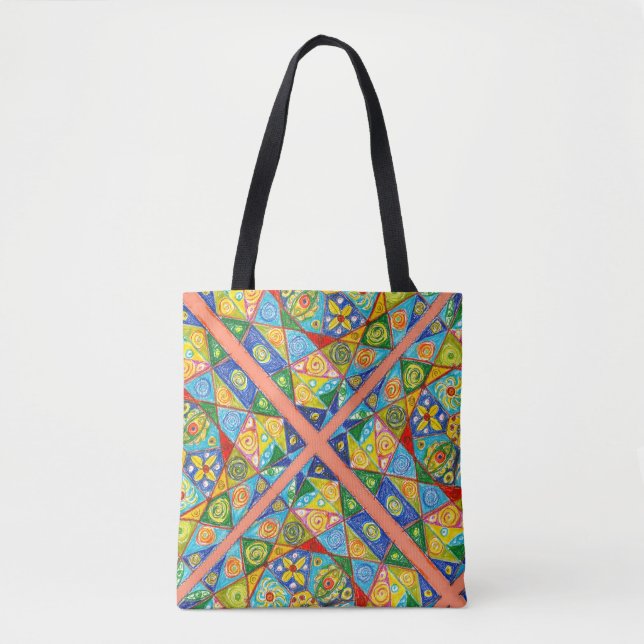 Abstract system tote bag (Front)