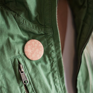 Abstract tangerine peach pattern 6 cm round badge