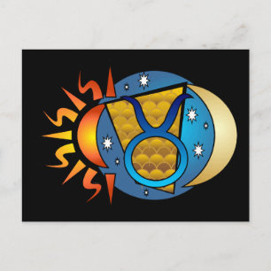 Abstract Taurus Postcard