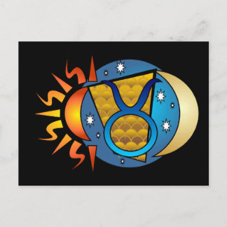 Abstract Taurus Postcard