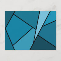 Abstract Teal Polygons