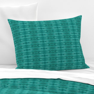 Abstract teal water ripples M-size pattern Pillowcase