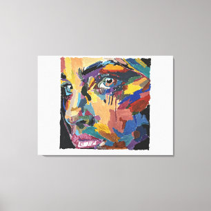 Abstract Tears Painted by Mark Elsen Canvas Print