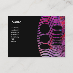 ABSTRACT TECHNO MONOGRAM BUSINESS CARD