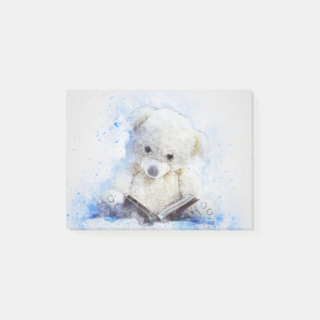 Abstract Teddy Bear Post-it Notes (Front)
