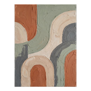 Abstract Terracotta Boho Wall Art