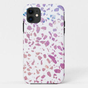 Abstract Terrazzo Mosaic Pink & Blue Pattern  Case-Mate iPhone Case