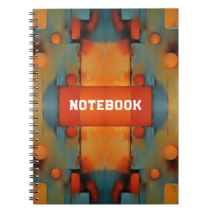 Abstract Textural Art: Nature concept art colours Notebook