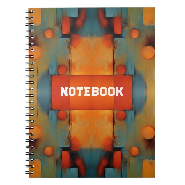 Abstract Textural Art: Nature concept art colours Notebook (Front)