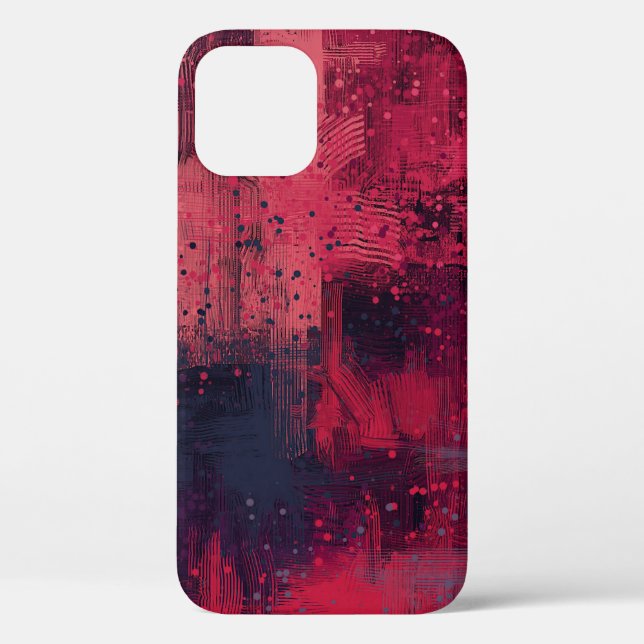Abstract texture. 2d illustration. Expressive hand Case-Mate iPhone Case (Back)