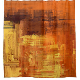 Abstract texture. 2d illustration. Expressive hand Shower Curtain