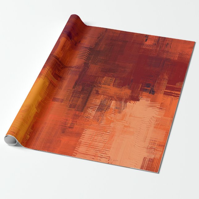 Abstract texture. 2d illustration. Expressive hand Wrapping Paper (Unrolled)