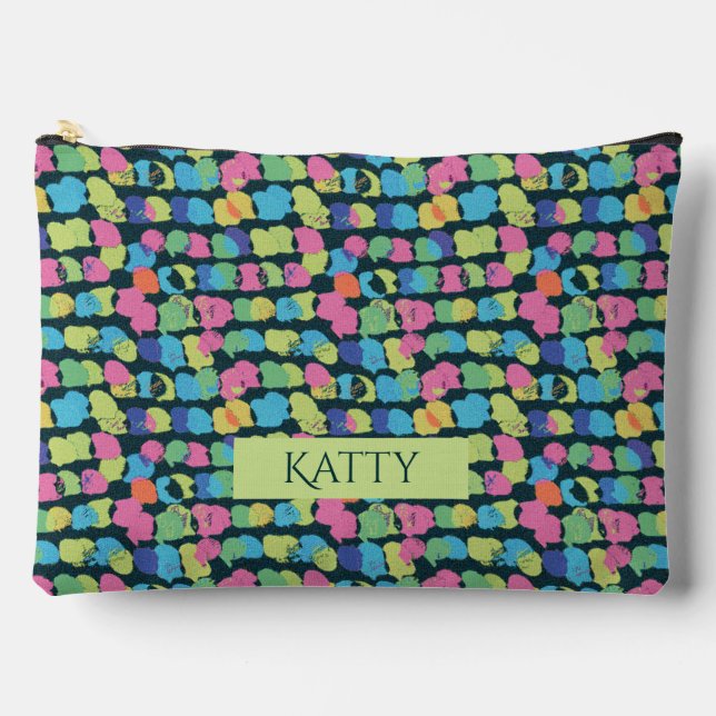 Abstract texture. accessory pouch (Front)