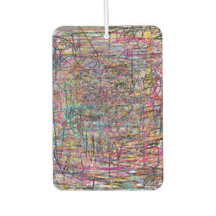 Abstract texture car air freshener