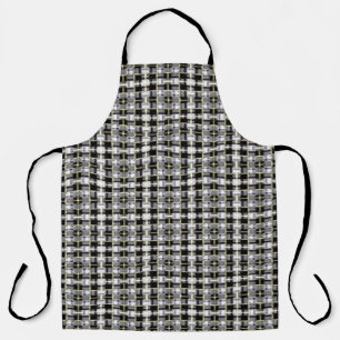 abstract texture, colorful checkered pattern, simp apron