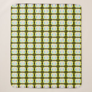 abstract texture, colorful gingham pattern, modern sherpa blanket