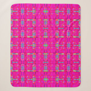 abstract texture, coloured plaid pattern, modern t sherpa blanket