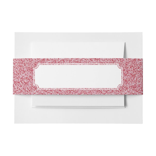 Abstract Texture Invitation Belly Band (Front Example)