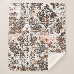 Abstract texture or grunge background. Art texture Sherpa Blanket