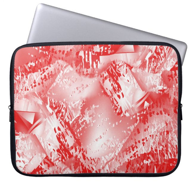 Abstract texture repeat creative modern pattern il laptop sleeve (Front)