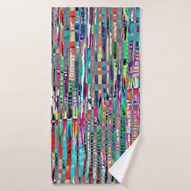 Abstract texture repeat modern patternabstract,ame bath towel (Bath Towel)