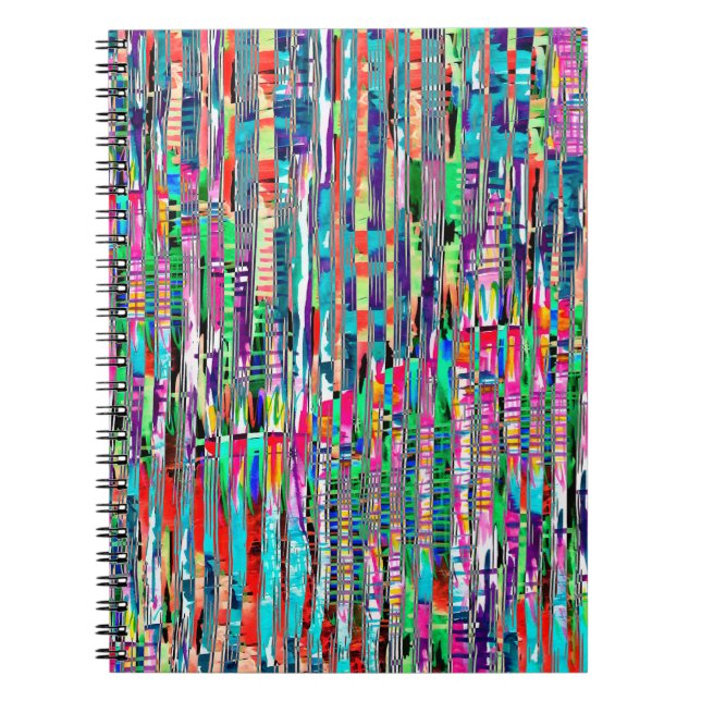 Abstract texture repeat modern patternabstract,ame notebook (Front)