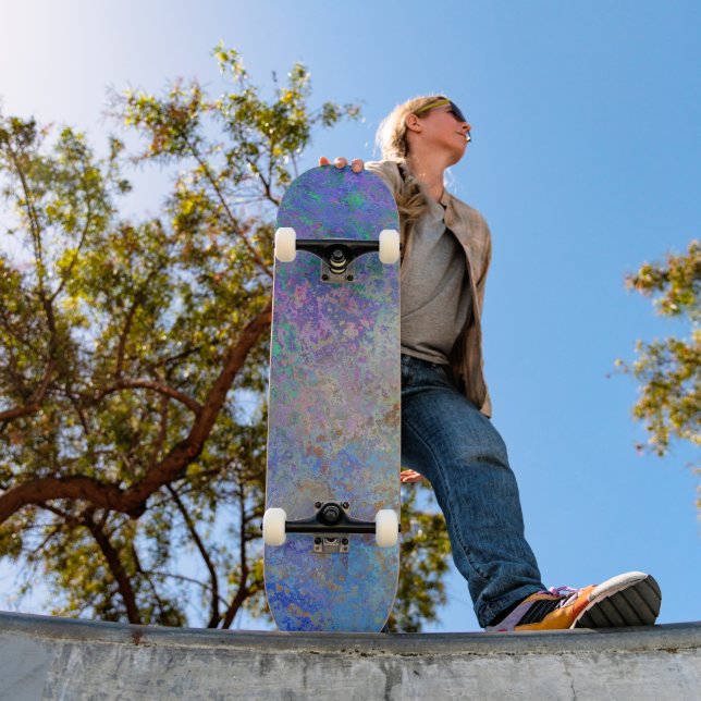 Abstract Texture Skateboard: Art Meets Ride Skateboard (Outdoor 1)