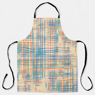 Abstract Texture with Crossing Stripes. Modern Pat Apron