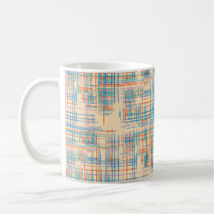 Abstract Texture with Crossing Stripes. Modern Pat Coffee Mug