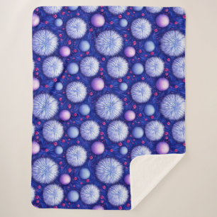 Abstract Texture with Glittering Orbs and Fuzzy Sherpa Blanket