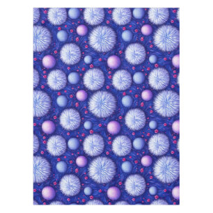 Abstract Texture with Glittering Orbs and Fuzzy Tablecloth