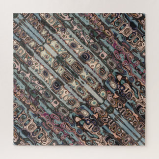 Abstract Textured Earth Tones Pattern Jigsaw Puzzle