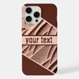 Abstract Textured Surface in Warm Tones iPhone 15 Pro Max Case