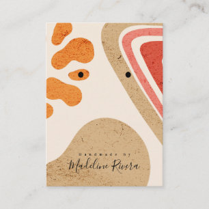 Abstract Textures Artisan Earring Display Card