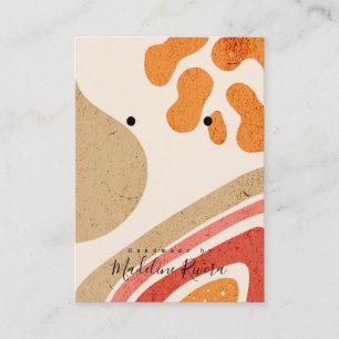 Abstract Textures Artisan Earring Display Cards