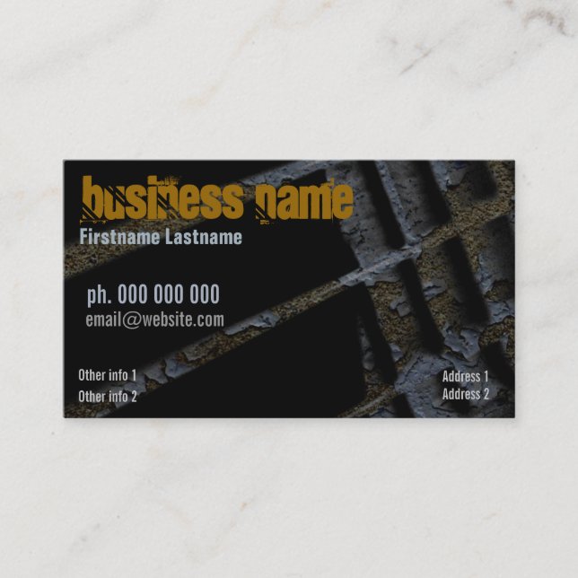 Abstract Textures Business card (Front)