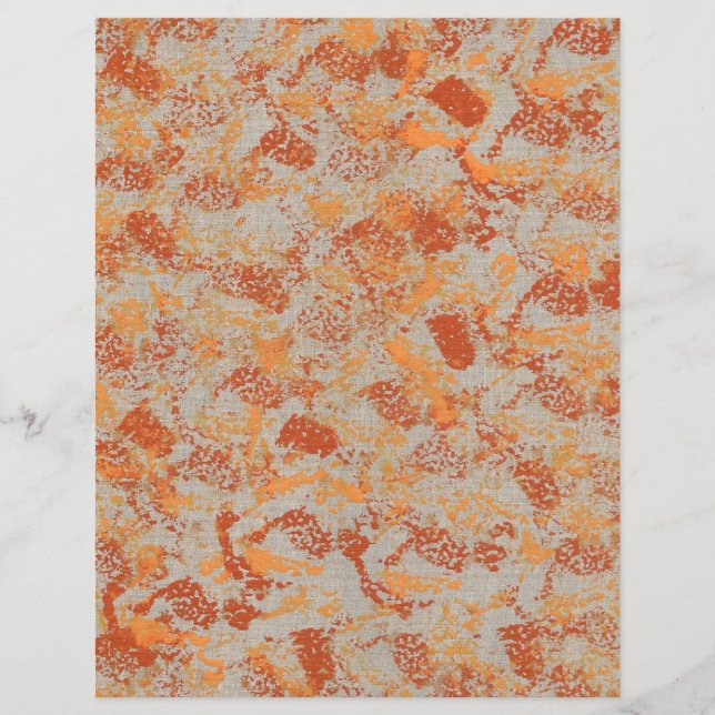 Abstract Textures in Autumn Colours Scrapbook Pape (Front)