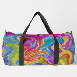 Abstract the Swirl of Colours Duffle Bag