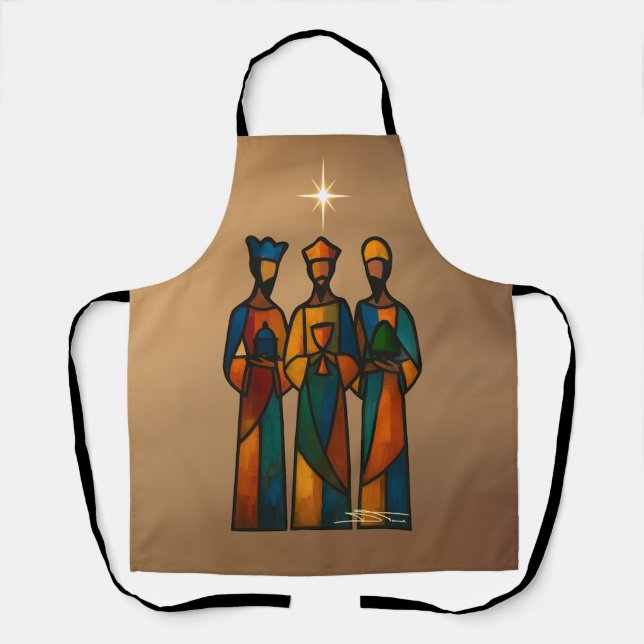 Abstract Three Wise Men Apron (Front)