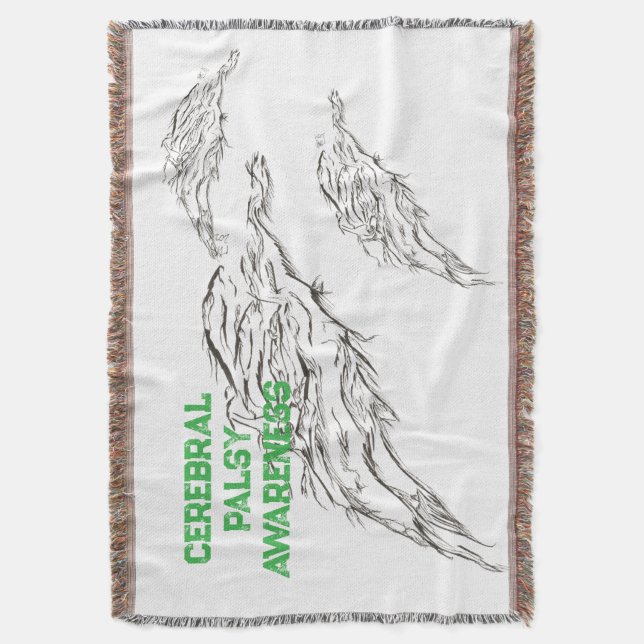 abstract throw blanket (Front Vertical)