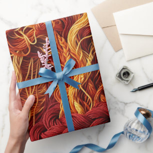 Abstract Thunderstorm Cloud Fire Wrapping Paper