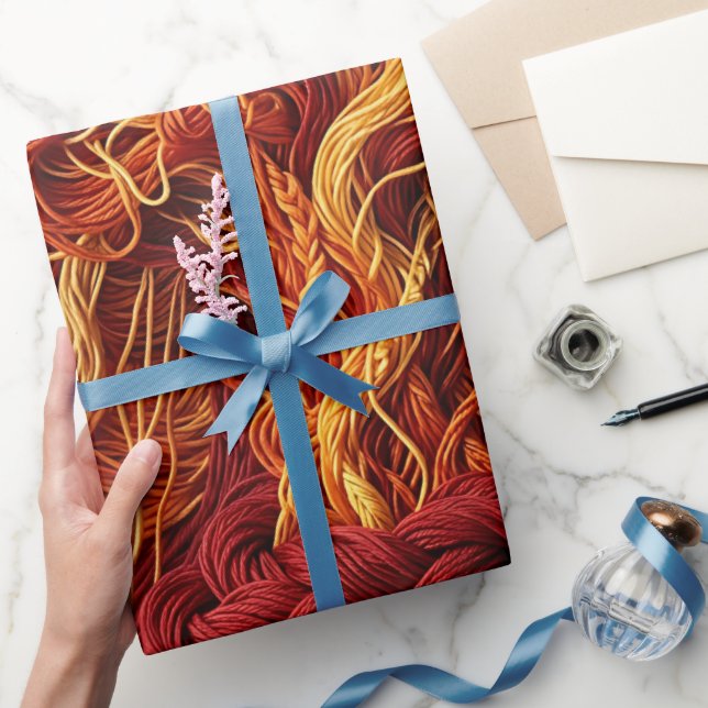 Abstract Thunderstorm Cloud Fire Wrapping Paper (Gifting)