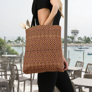 Abstract Tile Pattern Tote