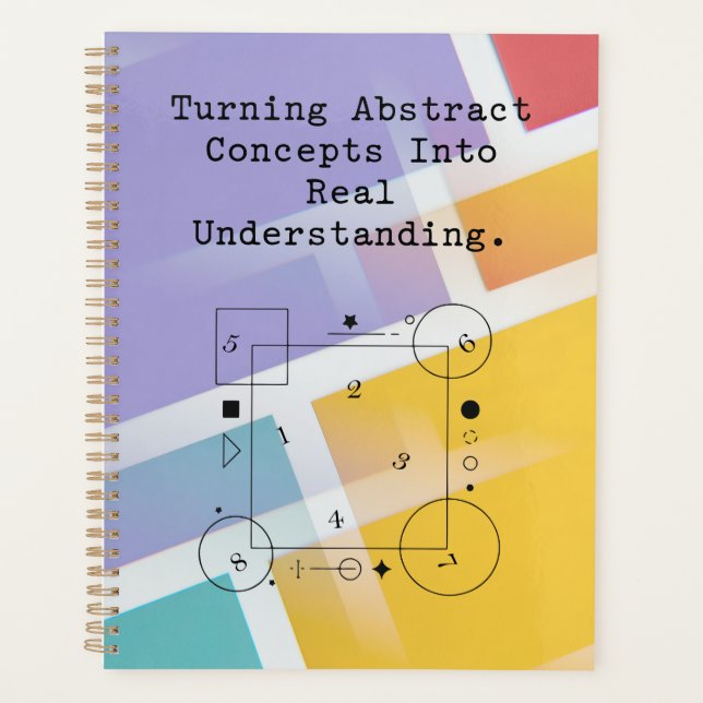 Abstract to Real Understanding | Math Clarity Planner (Front)